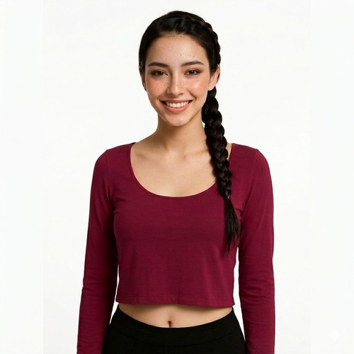 Babaton Long Sleeve Burgundy Top - XL