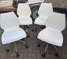 Kartell Maui Vico Magistretti Office Desk Chair Swivel Chair good Condition