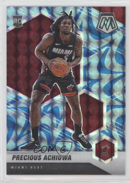 2020-21 Panini Mosaic Rookie Reactive Blue Prizm Precious Achiuwa #215 0o6v