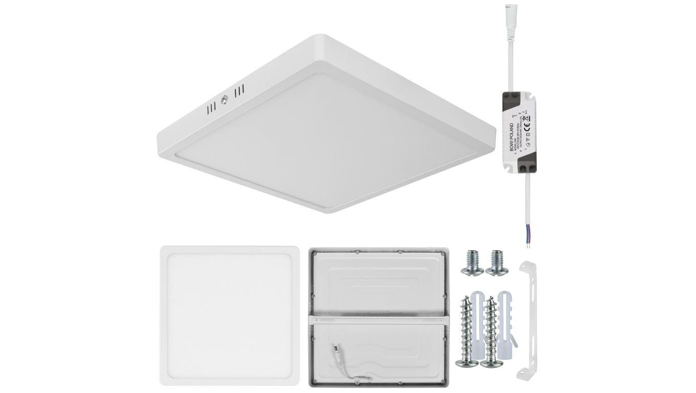 LED Plafond Square Surface Mounted 24W 4000K 1800LM Neutral 9157