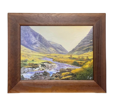 Glencoe, Schottland, Original Ölgemälde 16'' x 12'' gerahmt und bereit zum Aufhängen, Kunst