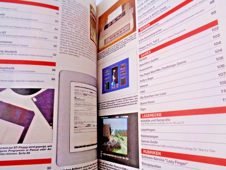 ATARI MAGAZIN ST + XL/XE AKTUELL - AUSGABE: 2/89 (RÄTZ-EBERLE - MAGAZIN) #2DE - Bild 2 von 4