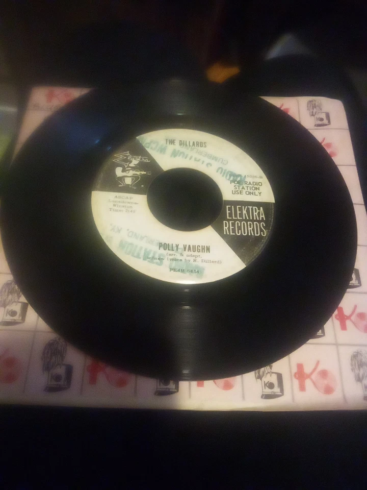 Polly Vaugh/Hootin' banjo/ The Dillards/ Elektra records/ 45 / promo - Image 4 of 4