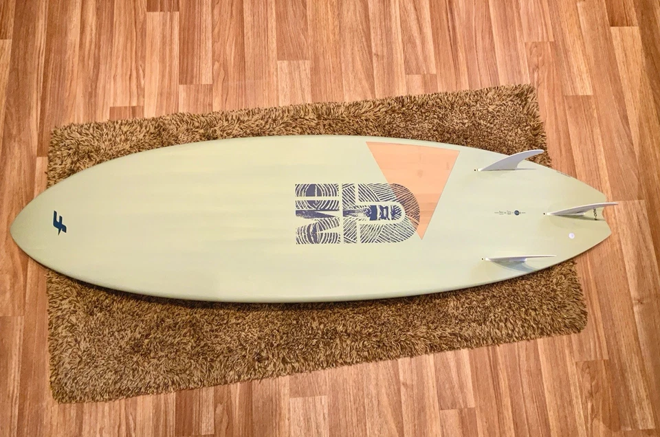 F-one Mitu Bamboo Pro 2021 5'8" KITEBOARD Directional Surfboard  - Bild 3 von 4