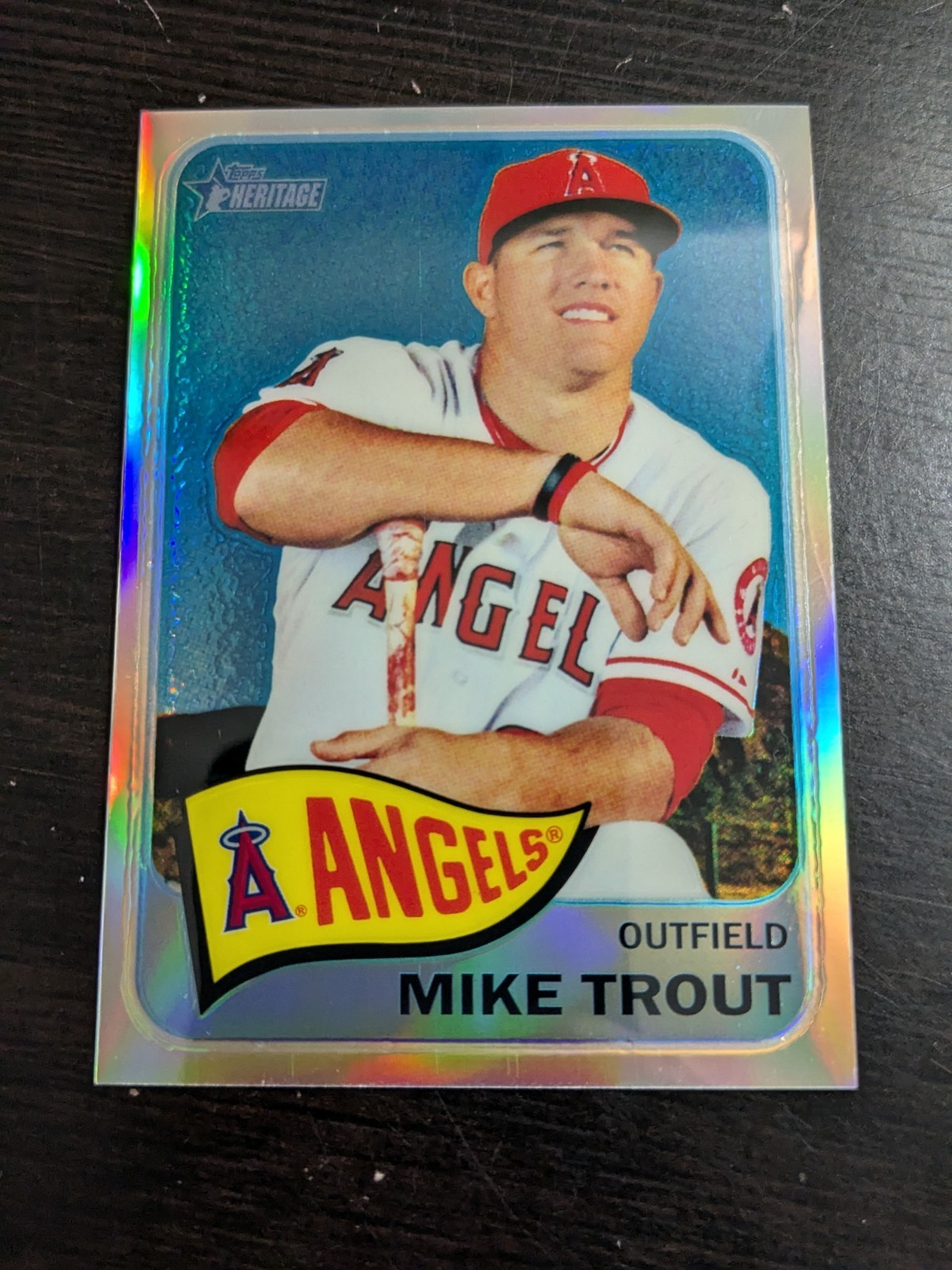 2014 Topps Heritage Chrome Refractor Mike Trout #THC-250 /565