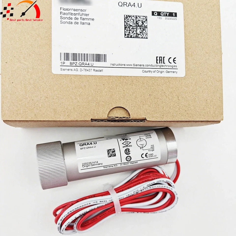 BEST-PARTS-BEST-SERVICE New Flame Detector for Siemens QRA4.U Burner Flame Detector QRA4.U
