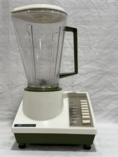 Vintage Proctor Silex Avocado Green Beige Blender 81302A Retro MCM Tested Works