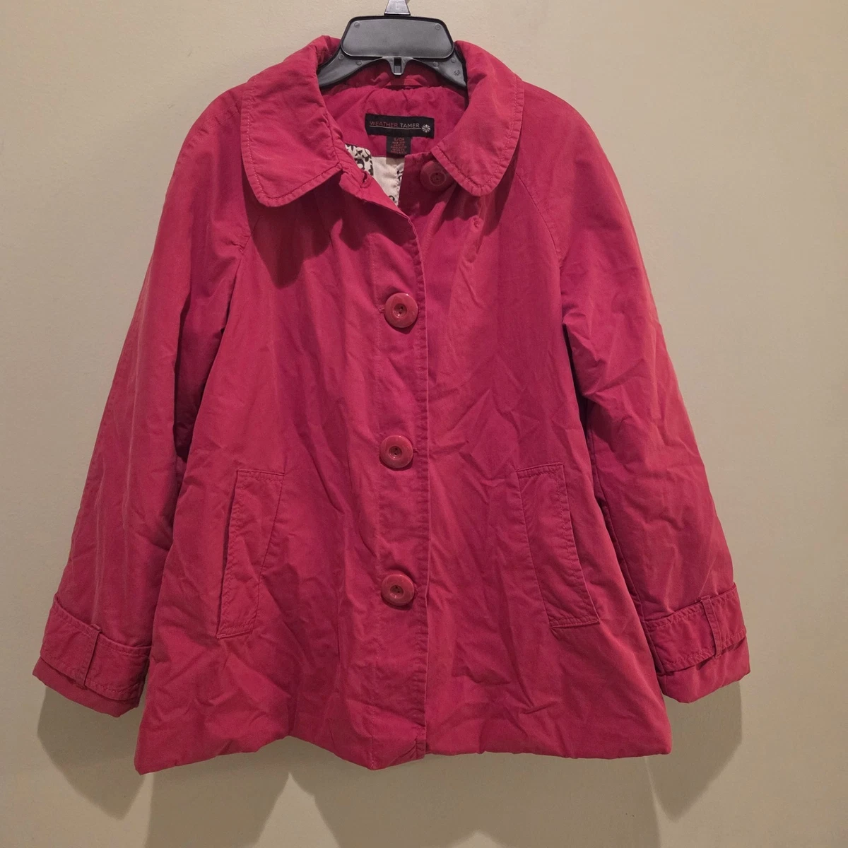 Veste femme vintage Weather Tamer taille 52/32 nylon bleu