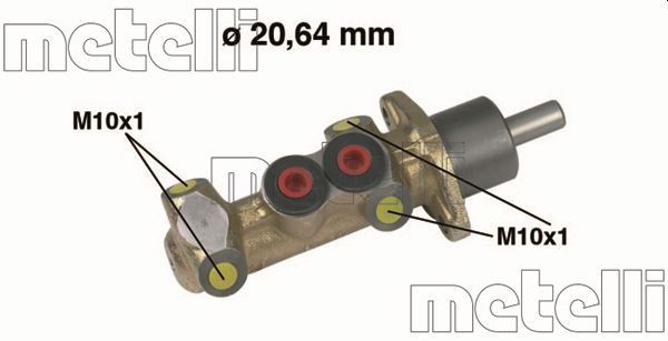 Metelli Hauptbremszylinder 05-0044 Passend FüR Fiat Lancia-image