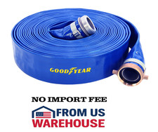 Abbott Rubbeг Water Pump Discharge Hose 1.5" x 50' PVC w/Goodyear Hose