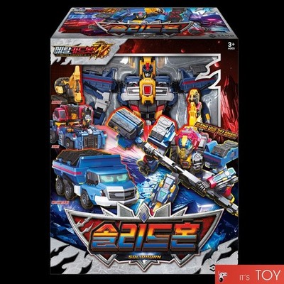 Metal Cardbot W SOLIDHORN Truck Crane Breaker Transforming Robot