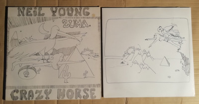 NEIL YOUNG & CRAZY HORSE - ZUMA - LP + OIS - NO INSERT! - GERMANY - Reissue
