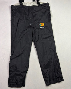 Bass Pro Shops Gore-Tex Black 4 Button Rain Fishing Bibs Mens XL Tall Waterproof