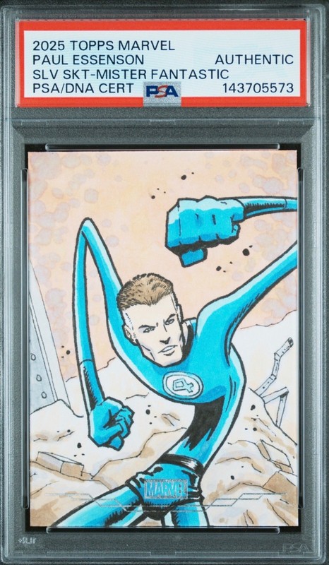 2025 TOPPS MARVEL CHROME SKETCH - MISTER FANTASTIC - PSA/DNA CERT - AUTHENTIC