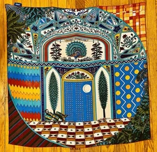 Rare Drake’s Of London Scarf Edouard Baribeaud Shangri-La Psychedelic The Kinks