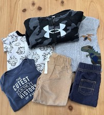 Baby Boy 6 6-9 9 Month 6 Piece Lot Pants Tops Pajamas Long Sleeves Good Used