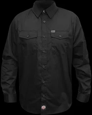 Medium Dixxon Flannel Workforce Long Sleeve Black Size M