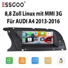8.8" Linux CarPlay Android Auto Autoradio GPS SWC BT Für Audi A4 B8 S4 2013-2016