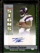 2006 Bowman #SF-TJ Tarvaris Jackson Signs of the Future