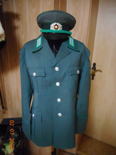 Gdr Uniform Jacket With Peaked Cap Mdi Nva Police Etc. Green Gdr Uniform Jacket With Peaked Cap Mdi Nva Police Etc. Green