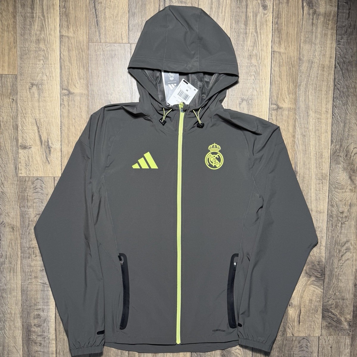 NWT Adidas Real Madrid 25/26 Olive Tiro Vis Tech Competition