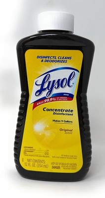 1 LYSOL Disinfectant Concentrate - Original Scent - 12 Fl oz - Makes 9 Gallons