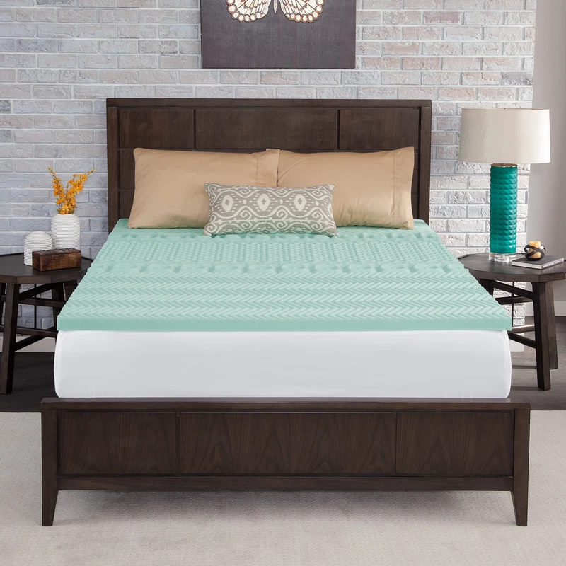 Dream Serenity Ecozone 1.5 Memory Foam Mattress Topper Twin