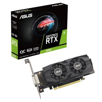 ASUS GeForce RTX 3050 LP BRK OC 6GB GDDR6 PCIe 4.0 Low Profile Gaming GPU