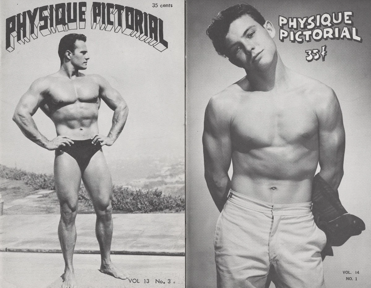 2 Vintage 1963-64 PHYSIQUE PICTORIAL Gay Digest AMG Magazines HIGH GRADE
