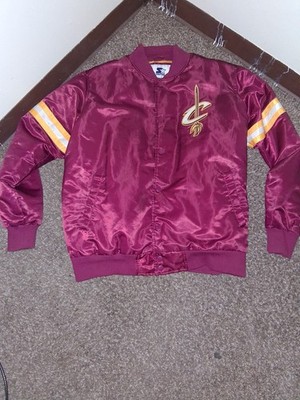  Cleveland Cavaliers Starter Satin Bomber Jacket Men s XXL Donovan Mitchell