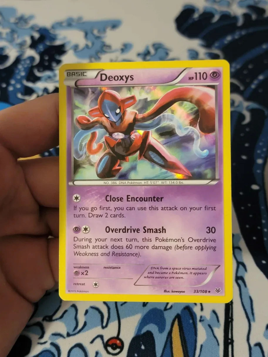 Deoxys 33/108 XY - Roaring Skies Holo Rare Holo LP- Pokemon Card