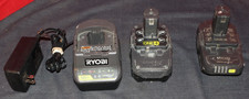 Ryobi 18V High Performance Batteries- Lot of 2- PARTS ONLY W. Charger
