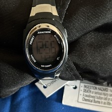 New Armitron Sport Women's Digital Chronograph Resin Strap Watch, 45/7034 Black