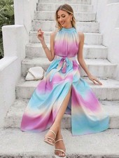 BNWOT Gorgeous Ombre Maxi Dress, Size 10