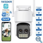 10MP WiFi Camera PTZ Outdoor Dual Len Human Detection 8X Digital Zoom Two-Way Au