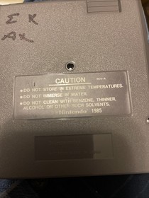 Nintendo NES GOAL! Cartridge Game NES-JG-USA Initials On Back Of Game 1985