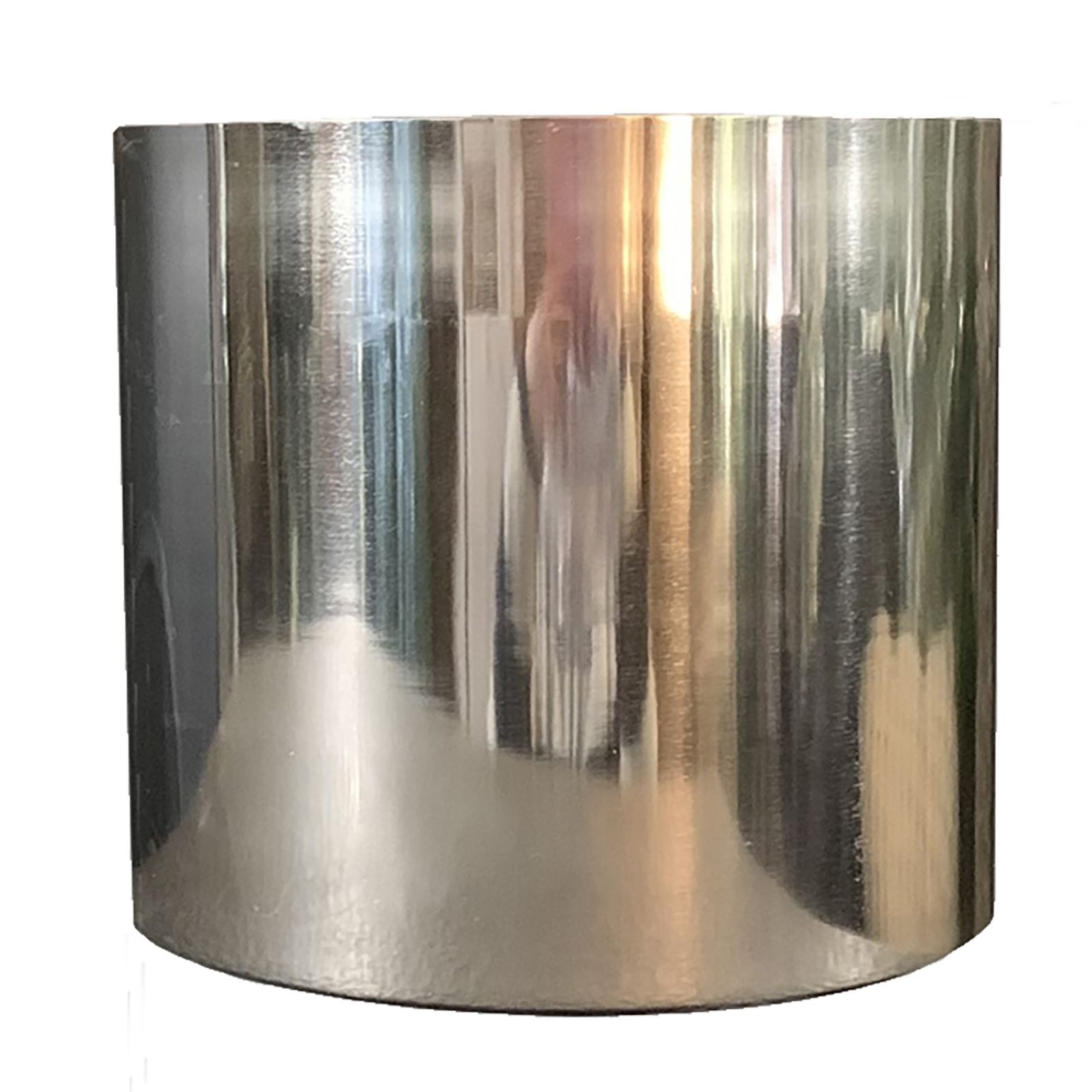 Botanik Metal Planter 20 x 18cm Polished Silver - Image 2