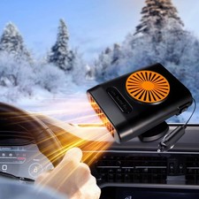 Car Heater 12V 200W 2 in1 Heater and Cooling Fan Defroster Orange&Black