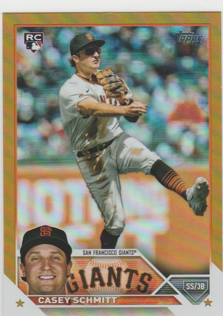 2023 Topps Update Casey Schmitt Gold Foil Rookie Card #US133 SF Giants