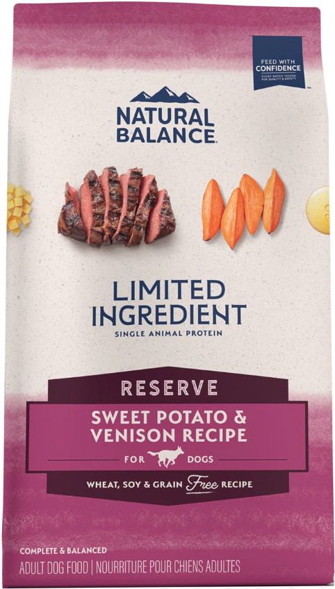 Natural Balance Limited Ingredient Potato & Venison Adult Dry Dog Food, 22 lb