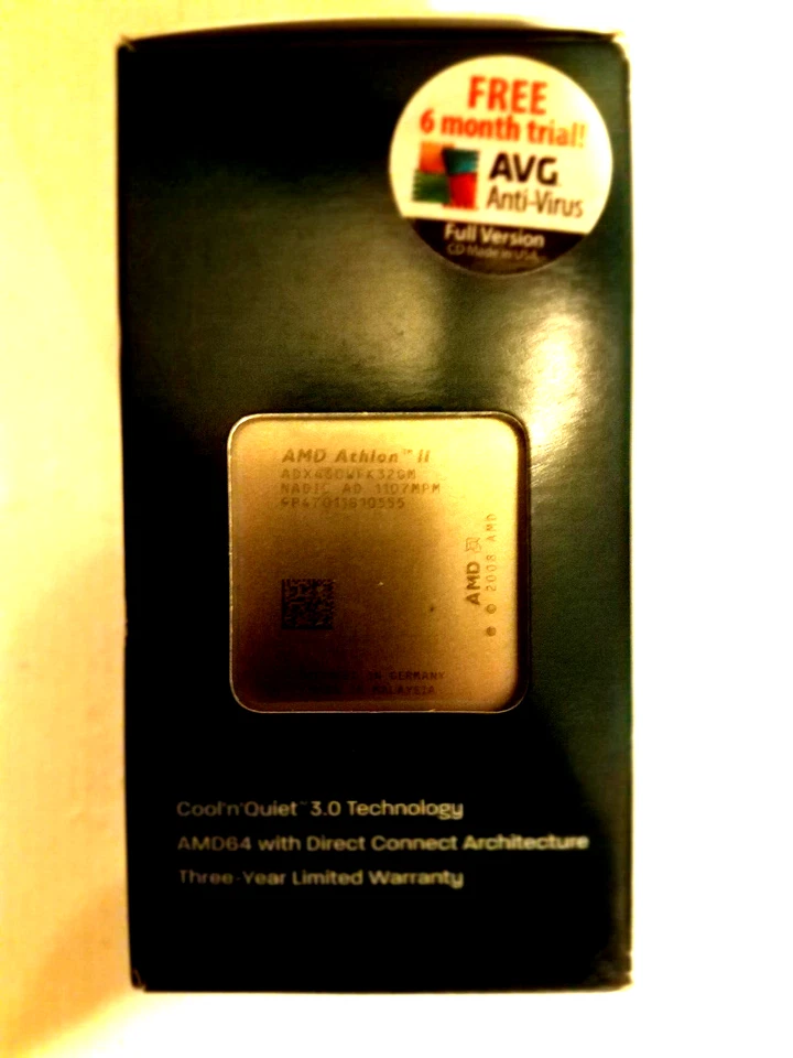 AMD Athlon II X3 460 3 Core  3.4 GHz Socket AM3 CPU ADX460WFGMBOX ADX460WFK32GM - Image 4 of 4