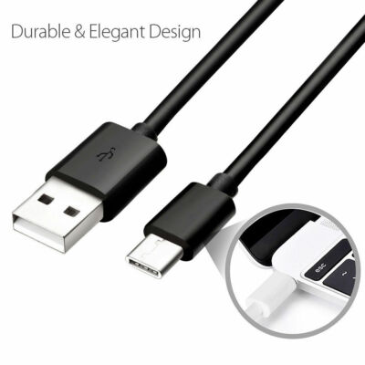 USB C To USB A Fast Charger Type C Charging Data Sync-USB-Cable For Huawei 1m DE
