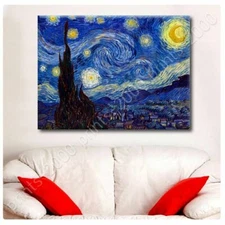 Starry Night by Vincent Van Gogh | Poster or Wall Sticker Decal | Wall art HD