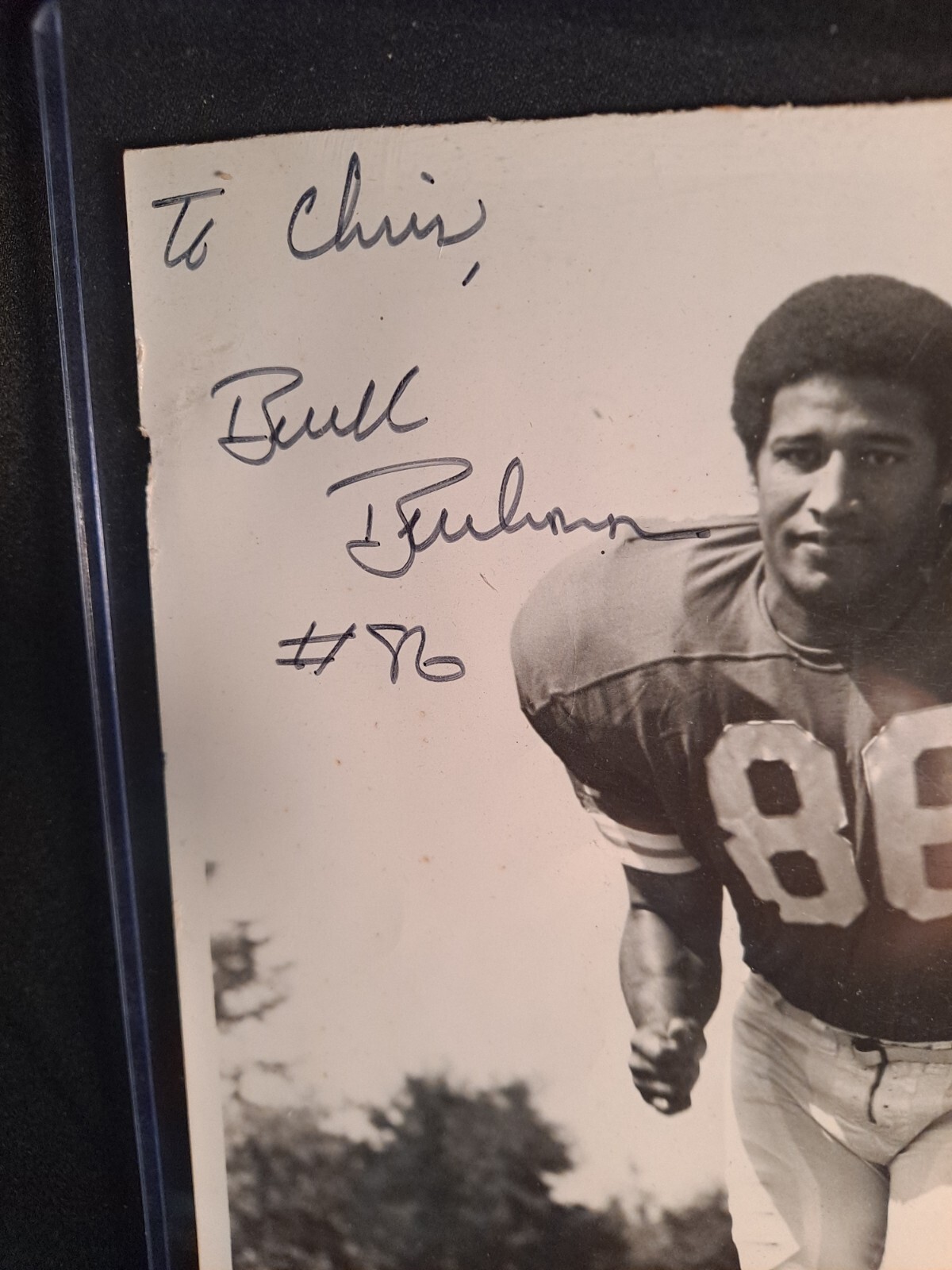 Vintage Buck Buchanan Signed Autographed 8x10 photo NFL Kansas City Chiefs - Picture 3 of 10