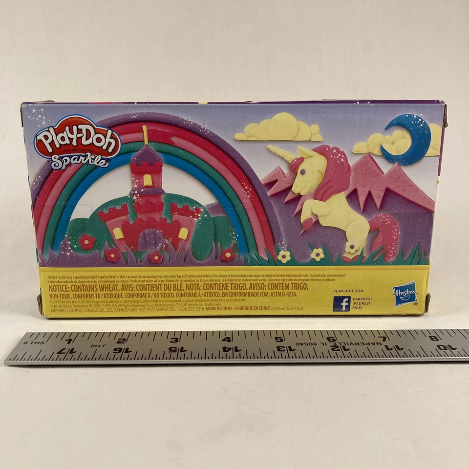 Hasbro Play-Doh Sparkle Compound 6 Color Collection New w/Cutters - Image 4 of 4