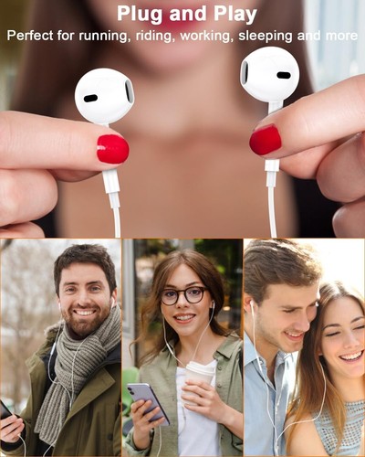 For Samsung Galaxy S22 S20 S24 FE S10 S9 Headphones USB Type-C Stereo Earphones - Picture 4 of 10