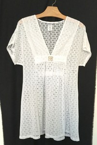 eyelet beach cover up