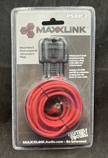CC@3.32 MB Quart - Dual-Input Accessory Plug - Black Maxxlink Psap-2