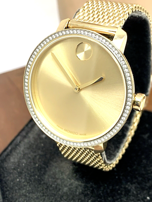 Movado Women\'s Watch Bold Swiss Quartz Gold Dial Stainless Steel 34mm 3601088w_LRG_rgb_Web.jpg?v=  main image 3