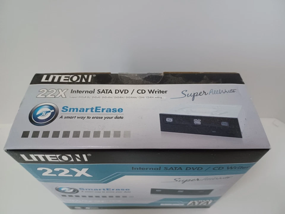 LiteOn 22X Internal DVD CD Writer Drive Smart Erase NOS - Image 2 of 4